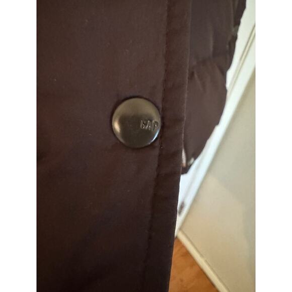Gap Vintage Down Chocolate Full Zip Puffer Vest S - Picture 4 of 7